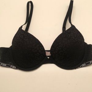 Victoria’s Secret PINK leopard print lace push-up